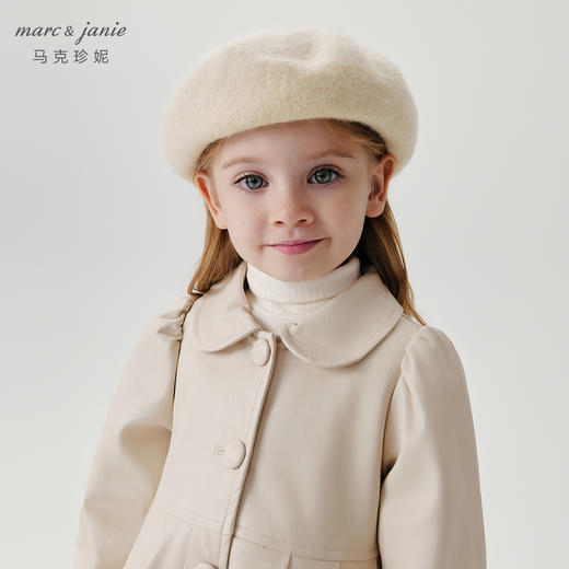 马克珍妮女童甜酷小翻领皮衣儿童中长款外套2024年秋冬新款241023 商品图4