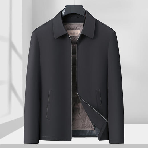 【可拆卸内胆】【新款DLS】大依优型大码翻领白鸭绒羽绒服夹克外套加肥加大肥佬休闲上衣男士胖子 商品图7