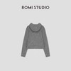 ROMI STUDIO“格雷高知”莱赛尔绵羊毛混纺肌理感连帽卫衣 431W0020 商品缩略图1
