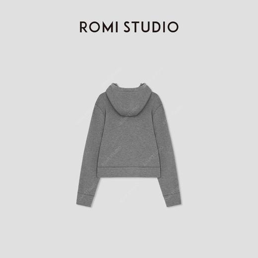 ROMI STUDIO“格雷高知”莱赛尔绵羊毛混纺肌理感连帽卫衣 431W0020 商品图1