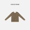 COCO ZONE 时尚假两件长袖T恤简约百搭上衣CC1D2427 商品缩略图1
