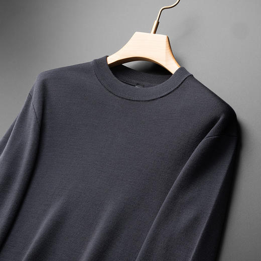 【100%羊毛】【新款DDS】大依优型大码男装羊毛衫圆领毛衣针织衫休闲加肥加大男士胖子大码内搭上衣 商品图5