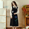 两三事梵高文艺呢喃鸢语2024秋季新款毛巾绣无袖背心裙毛织连衣裙 商品缩略图1
