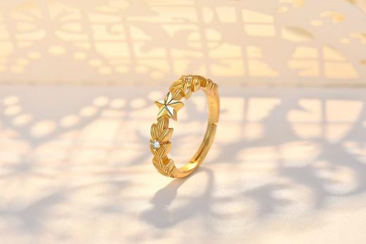 新款《橄榄枝五星戒指》将我的橄榄枝带上你的无名指 商品图2