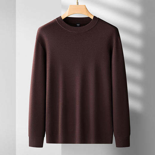 【100%羊毛】【新款DDS】大依优型大码男装羊毛衫圆领毛衣针织衫休闲加肥加大男士胖子大码内搭上衣 商品图9