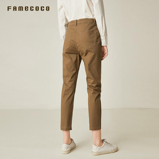 famecoco范可儿铅笔裤女款韩版小脚九分裤F191GA043 商品图4