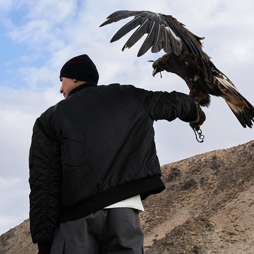 有志者UZISx卡米然猎鹰系列美式夹棉外套男秋冬季保暖飞行员夹克 商品图2
