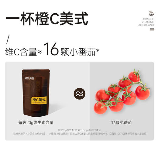 【满减专区】冷热双泡橙C美式160g  0脂肪0蔗糖添加 商品图2