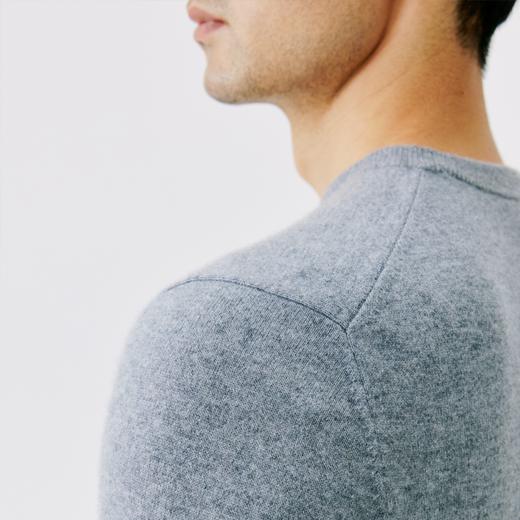 东黎 • 山羊绒男士秋冬基础款圆领套头衫 1733 商品图8