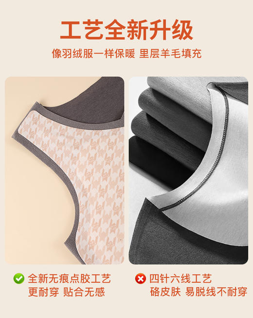 【特价】男女士三层加厚羊毛贴片保暖背心608/606 商品图4