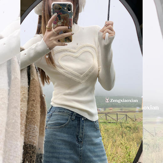 <曾小咸推荐>2.9现货秒杀 ！微信超特价！半高领修身针织衫 日常149.99 立减70 秒杀79.99！！ 商品图4