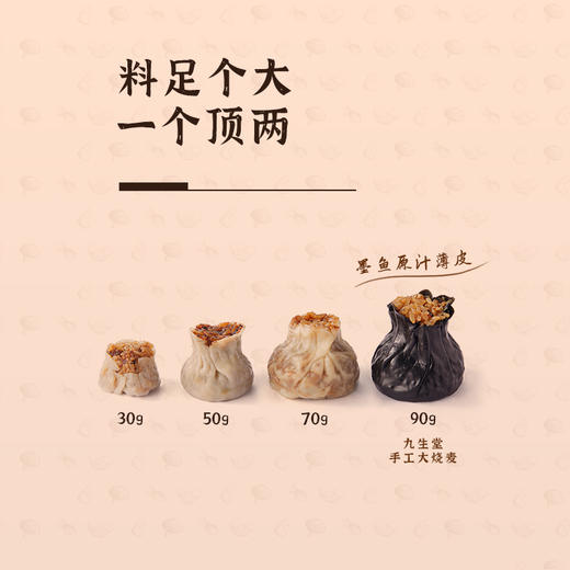 九生堂手工大烧麦（墨金三丁）360g 商品图4