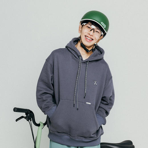 【十一破价福利】ACMEITEM爱棵米 亲子加绒连帽卫衣保暖亲肤柔软宽松透气加厚男女GAF3310080G/GAF3310081G 商品图3