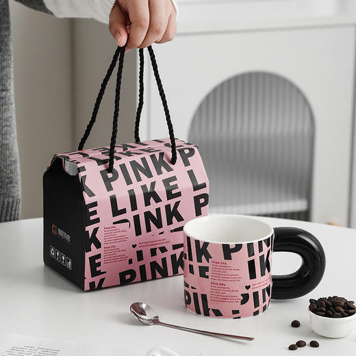 【BlackPink马克杯】好看家用精致漂亮陶瓷杯子ins风黑色 商品图5