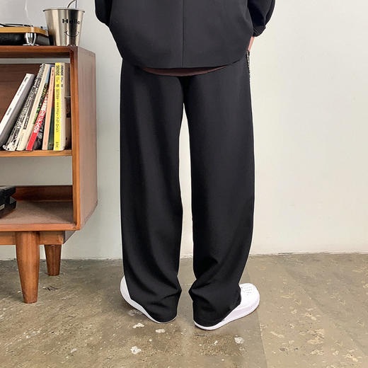 徐太浪韩版垂感休闲直筒西裤男春秋季潮牌宽松雅痞免烫西服长裤子 商品图3