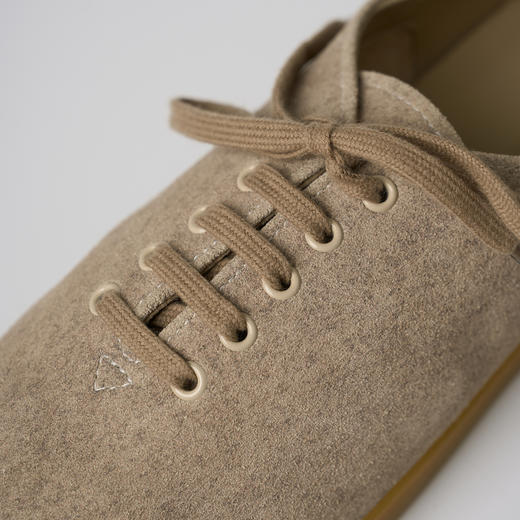 ROMI STUDIO“率性自我”牛皮拼羊皮系带平底休闲鞋 427B4057 商品图2