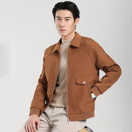 圣得西男装秋冬新款复古质感翻领夹克外套2462932010 商品图2