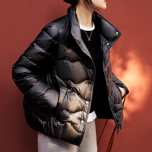 【高货ayts】全新升级【铂金会员487/天猫669/差价182】(03727) 洛诗琳24冬季新款95白鹅绒轻薄显瘦茧型羽绒服 商品图0