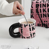 【BlackPink马克杯】好看家用精致漂亮陶瓷杯子ins风黑色 商品缩略图2