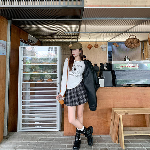 <曾小咸推荐>字母印花长袖T恤 商品图2