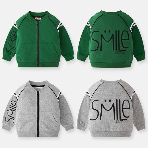 【专柜品质】be top品牌儿童纯棉连帽卫衣外套 男童卡通春秋薄款拉链外套 商品图10