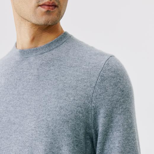 东黎 • 山羊绒男士秋冬基础款圆领套头衫 1733 商品图6