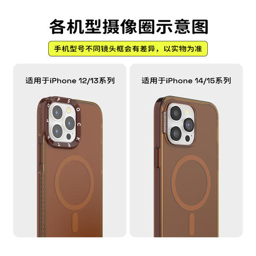 【古城密语】大漠棕 POPCASE手机壳 MagSafe Popcase磁吸款 棕色 纯色 iPhone 16/15/14 商品图3
