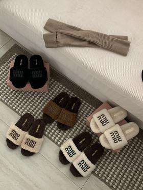 【女款】河南桑坡新款miu羊毛拖鞋  羊皮毛一体雪地靴 推荐大一码