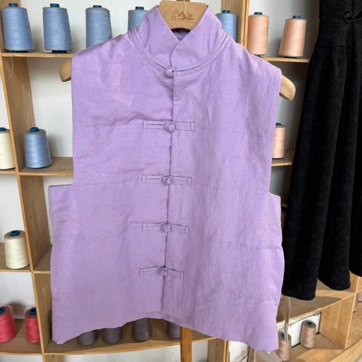 【抖音专属】棉马甲（23802759暮山紫） 商品图2