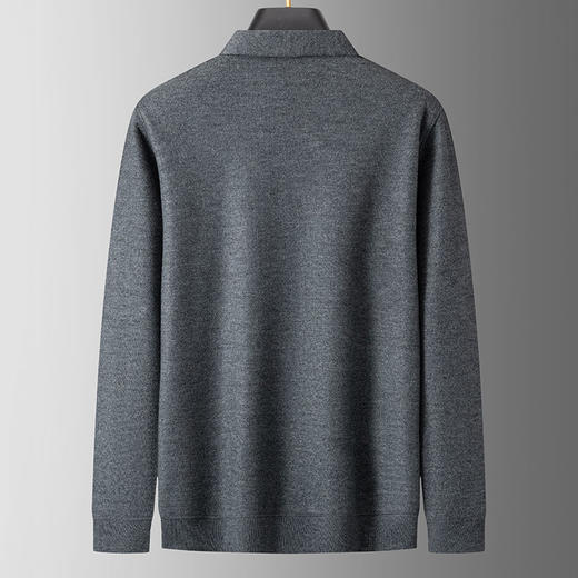 【加绒】【新款DPS】大依优型大码长袖Polo衫翻领男装加肥加大体恤大号上衣胖子 商品图1