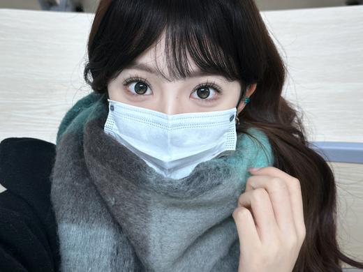 Allecon·半年抛  小青心  14.2  爆款小腮红的姐妹款！黑色和棕绿的碰撞！上眼一抹青色透光感！韩产0-1000度<一副两片> 商品图1