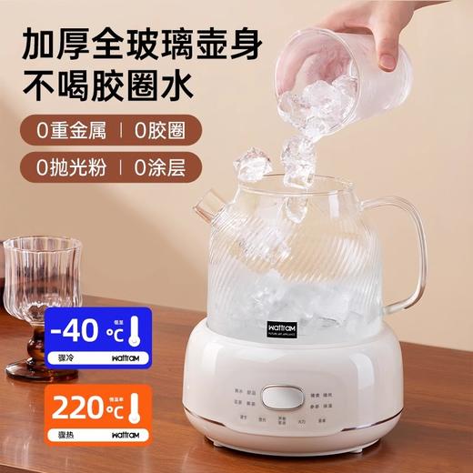 北欧沃朗全玻璃养生壶恒温家用多功能办公室小型花茶电陶炉煮茶器 商品图3