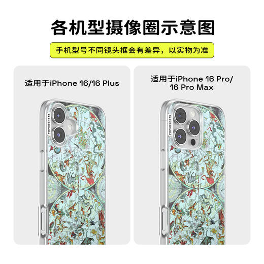 【古城密语】万物之轮 POPCASE手机壳 MagSafe Popcase磁吸款 蓝色 动物 拼贴 iPhone 16/15/14/13 商品图2