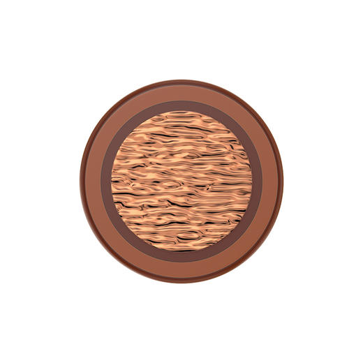 【古城密语】金水波·MagSafe圆啪嗒 MAGSAFE磁吸手机支架 Round圆啪嗒系列 棕色 波纹 商品图1