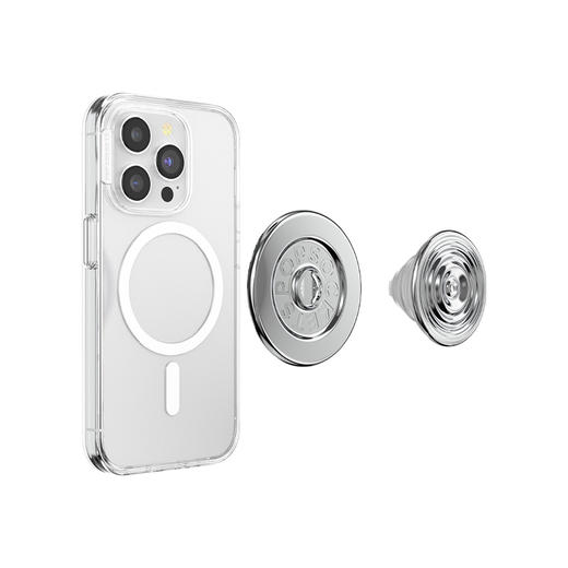 【古城密语】月光涟漪·MagSafe圆啪嗒 MAGSAFE磁吸手机支架 Round圆啪嗒系列 银色 波纹 商品图2