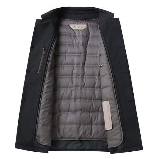 【可拆卸内胆】【新款DLS】大依优型大码翻领白鸭绒羽绒服夹克外套加肥加大肥佬休闲上衣男士胖子 商品图2