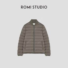 ROMI STUDIO“轻盈锁温” 白鹅绒弹力包边立款短款羽绒服 441Y3008