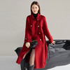 【高货sh】全新升级【铂金会员882/天猫1189/差价307】(03318) 洛诗琳秋冬季英伦风新年红双排扣长款羊毛双面毛呢外套 商品缩略图2