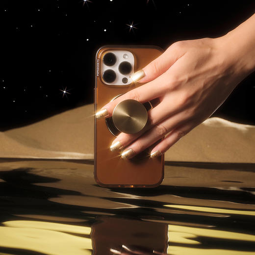 【古城密语】沙漠金·MagSafe圆啪嗒 MAGSAFE磁吸手机支架 Round圆啪嗒系列 奢华金 纯色 商品图3