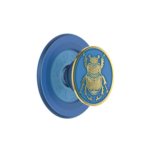 【古城密语】夜甲虫·MagSafe圆啪嗒 MAGSAFE磁吸手机支架 Round圆啪嗒系列 蓝色 动物 商品图0