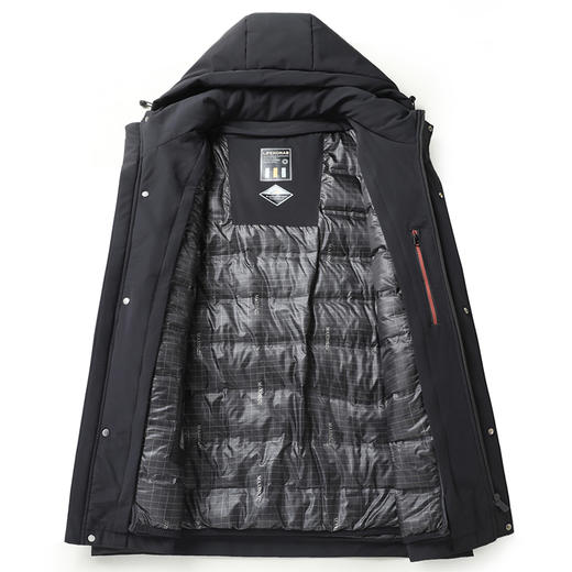 【可拆卸内胆】【新款DX】大依优型大码羽绒服可拆卸内胆可拆卸帽连帽外套加肥加大上衣男士外套胖子 商品图6