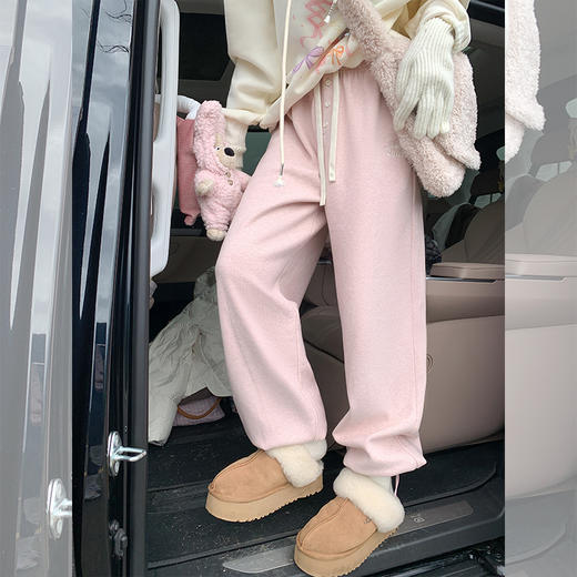 <曾小咸推荐> 刺绣加绒休闲裤 商品图2