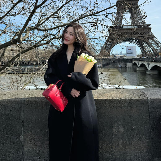 ROMI STUDIO“棕标甄选”100绵羊毛双面呢高克重毛呢大衣 441D6033 商品图2