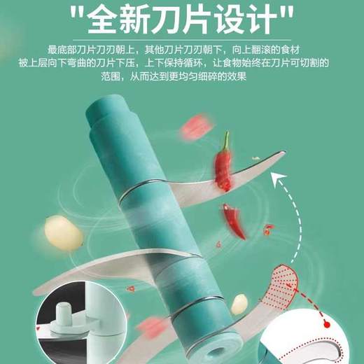 小熊 手动 拉蒜器 多功能食材料理器 商品图3