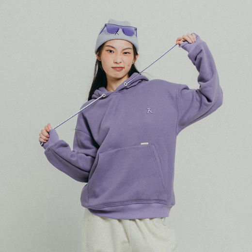 【十一破价福利】ACMEITEM爱棵米 亲子加绒连帽卫衣保暖亲肤柔软宽松透气加厚男女GAF3310080G/GAF3310081G 商品图2