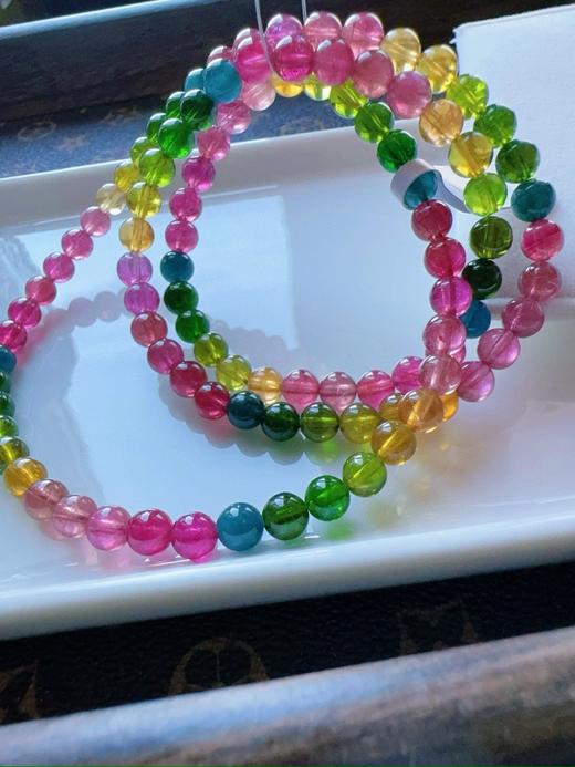 碧玺多圈手链 5.5mm 重27.4克 商品图7