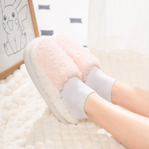 软软糯叽叽！sinmire防滑厚底毛毛拖 软底居羊绒云朵拖鞋秋冬男女 商品图1