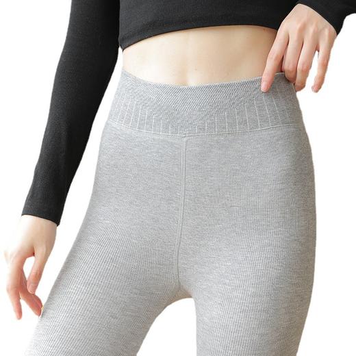 【舒适从面料开始】羊脂裤加厚坑条三色跨境高腰秋冬打底裤显瘦棉竖条加绒打底裤。ry 商品图2