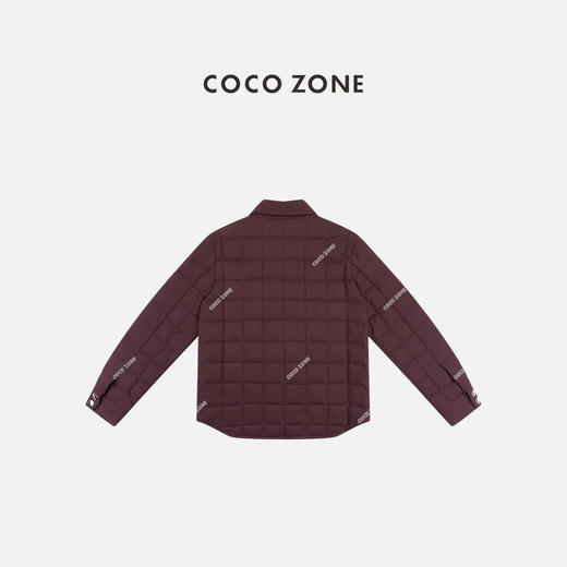 COCO ZONE 90鹅绒小香风菱格polo领羽绒服CC2C2134 商品图1
