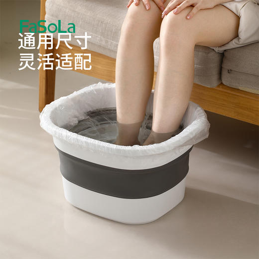 FaSoLa一次性泡脚袋足浴袋足疗袋沐足袋足浴塑料袋木桶袋洗脚盆袋子桶膜 商品图6